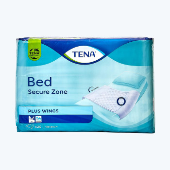 TENA Bed Secure Zone Traversa Monouso con Ali di Fissaggio per Protezione  Letto